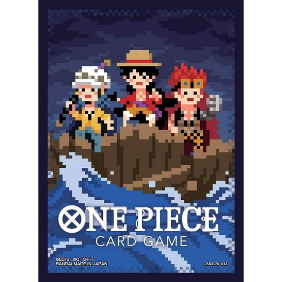 One Piece Card Game Official Sleeves: Assortment 6 - The Three Captains (Pixel Art) (70-Pack)