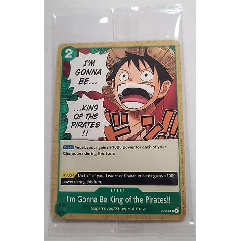 [EN] One Piece Carte PROMO P-024 I'm Gonna be King of the Pirates (Booster  Scellé)