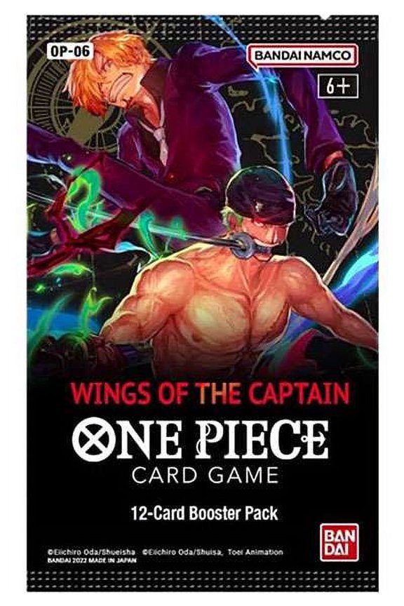 One Piece Trading Card Game: Wings of the Captain Booster Pack OP-06 (12 Cards)