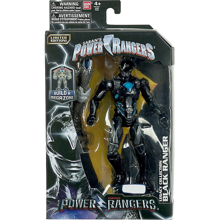 Bandai Power Rangers Movie 2017 Build a Zord Black Ranger Figure