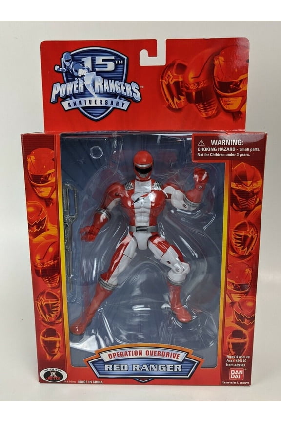 Bandai Power Rangers Operation Overdrive 15th Anniversary 6.5" Red Ranger