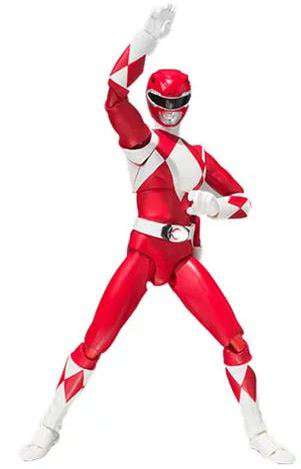 S.H.FIGUARTS Bandai Mighty Morphin Power Rangers Red Ranger SH Figuarts Action Figure - SDCC 2018 Exclusive