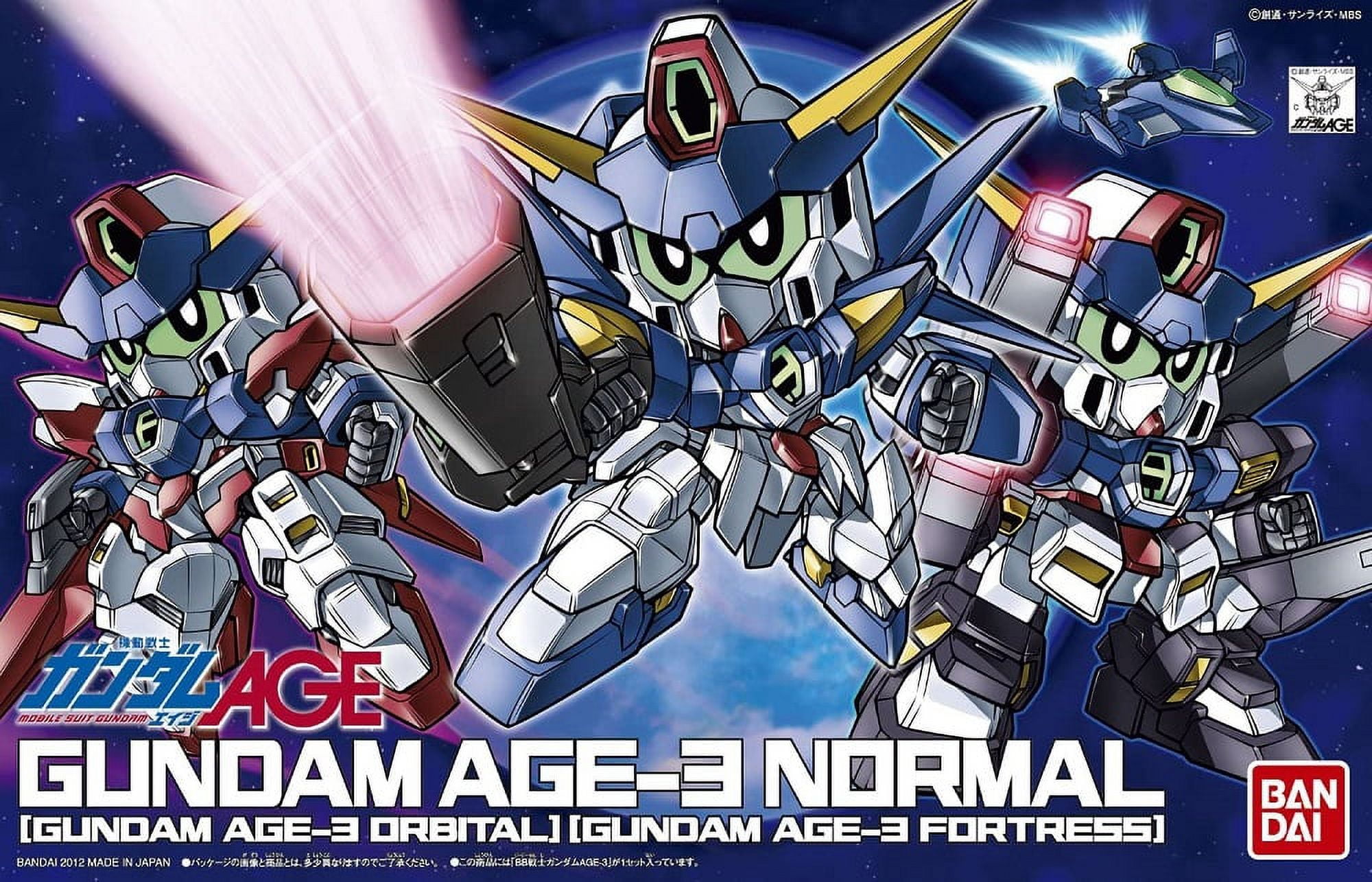 Bandai Spirits BB #372 Gundam Age-3 Normal Fortress Orbital SD Model Kit