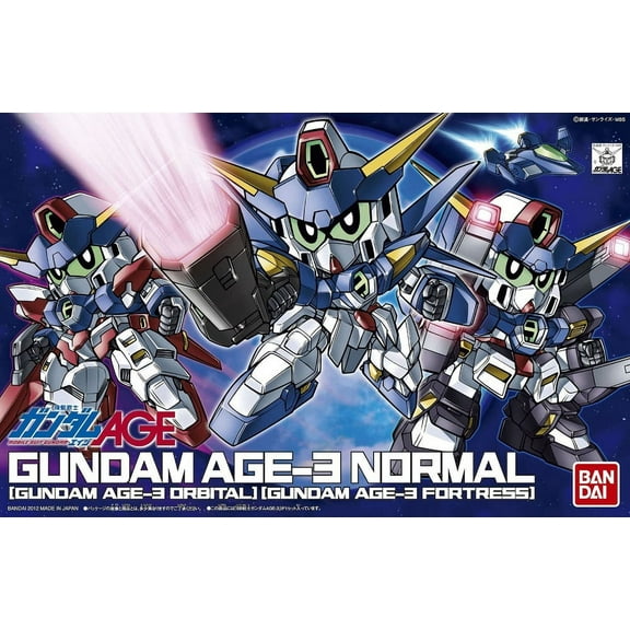 Bandai Spirits BB #372 Gundam Age-3 Normal Fortress Orbital SD Model Kit