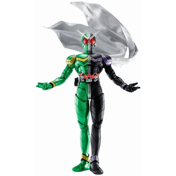 Bandai Tamashii Nations Masked (Kamen) Rider W: Kamen Rider Double Cyclone Joker Fuuto Pi Ver (Shinkocchou Seihou) S.H.Figuarts Action Figure (Re-Run)