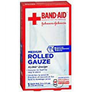 Bandaid First Aid 3 in X 2.5 yds Rolled Gauze 1 ct (Pack of 2)