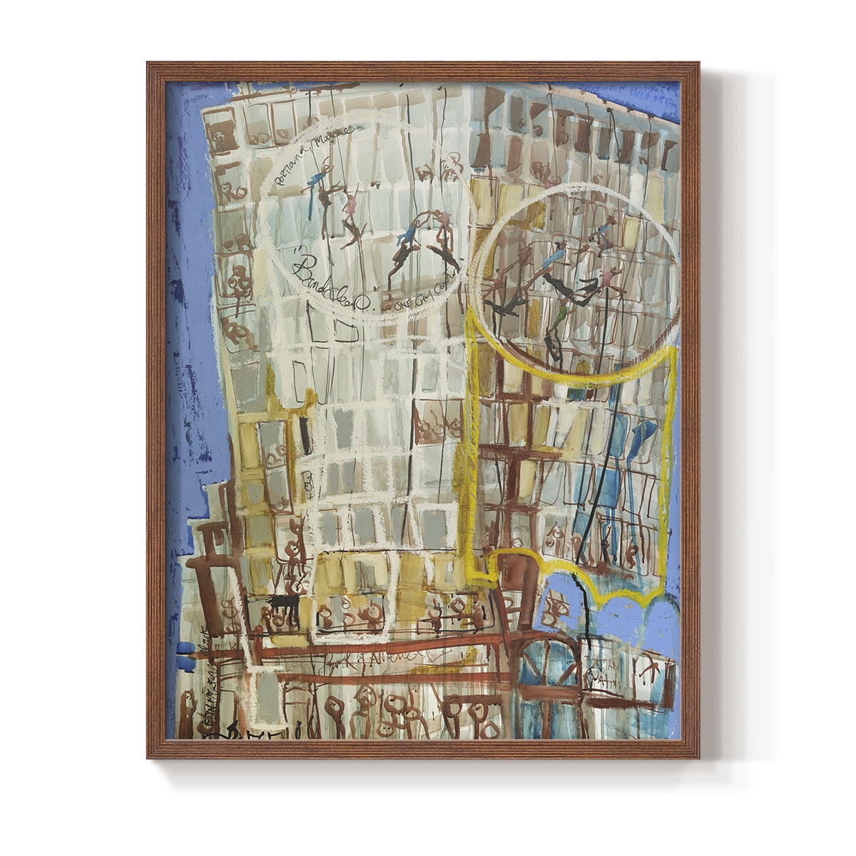Bandaloo I Framed Print in Brown Solid Wood Framed Print No Nail Hanging