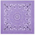 thumbnail image 1 of Bandana 3 Pc Face Protection Paisley Print Cotton Head Wrap Face Mask Lavender, 1 of 15