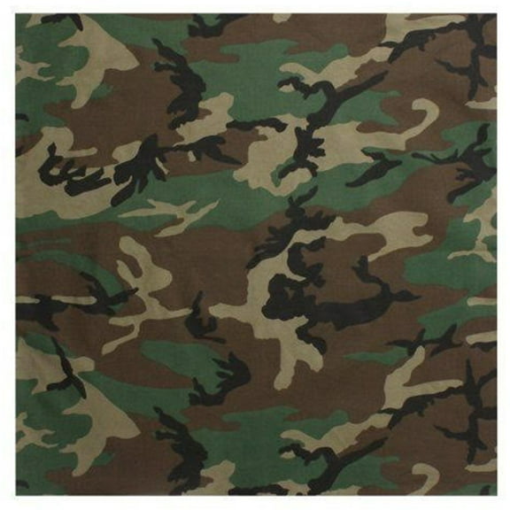 Bandana 6 PC Face Cover Military Camouflage Print Cotton Head Wrap Mask