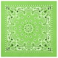 thumbnail image 1 of Bandana 6 Pc Face Protection Paisley Print Cotton Head Wrap Face Mask Lt Green, 1 of 16