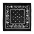 thumbnail image 1 of Bandana,Black Bandana,100% Cotton Paisley Pattern Bandanas Face Mask Square Scarf Headwear-Bandanas Multi-Purpose Bandanas ,Paisley Cowboy Polyester Headbands 22X22 Inch,1 Pc, 1 of 4