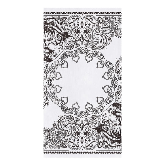 Bandana Black Microfiber Kitchen Hand Towel Dish Cloth Tableware Household Cleaning Towel Utensils for Kitchen