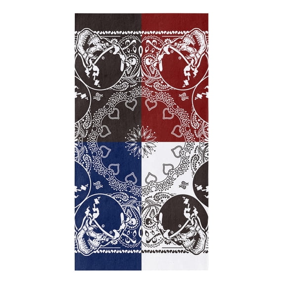 Bandana Black Microfiber Kitchen Hand Towel Dish Cloth Tableware Household Cleaning Towel Utensils for Kitchen