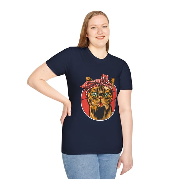 Bandana Cat Inspirational Strong Graphic Apparel and More