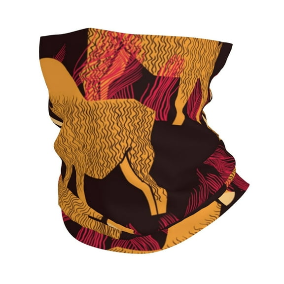 Bandana Face Mask Headwear Neck Gaiter Dust Wind Scarf Balaclava - Bison high grass Buffalo Vintage