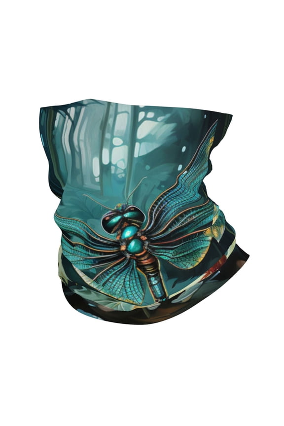 Bandana Face Mask Headwear Neck Gaiter Dust Wind Scarf Balaclava - Dragonfly art Dragonflies Painting
