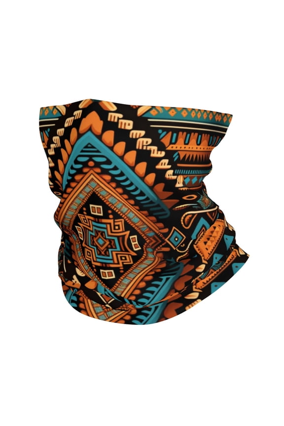 Bandana Face Mask Headwear Neck Gaiter Dust Wind Scarf Balaclava - Native southwest Tribal Indian Aztec