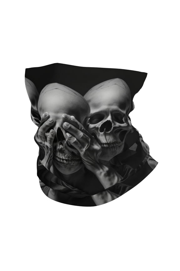 Bandana Face Mask Headwear Neck Gaiter Dust Wind Scarf Balaclava - death skulls Gothic skull