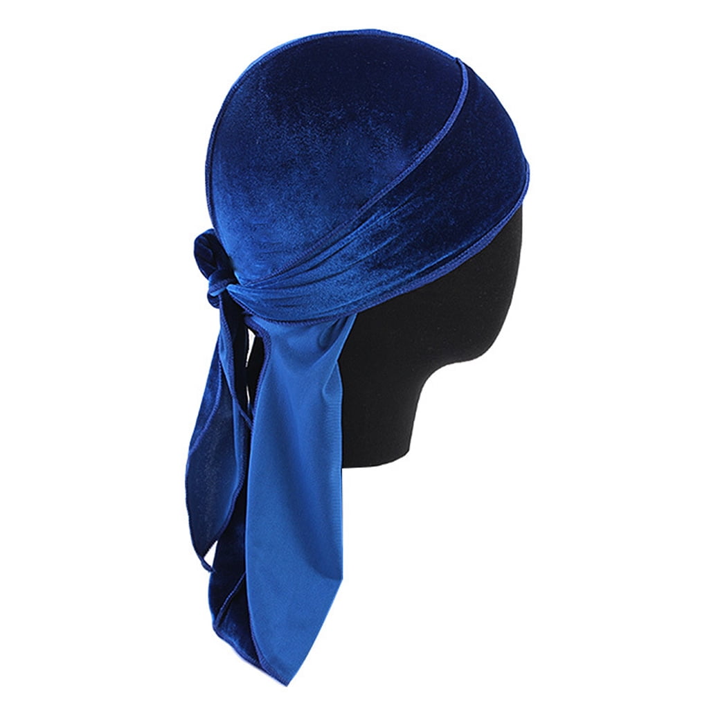 帽子 SILK SCARF CAP/ NAVY Navy blue Headwrap - Stretchy Jersey Fabric Turban – AfricanFabs