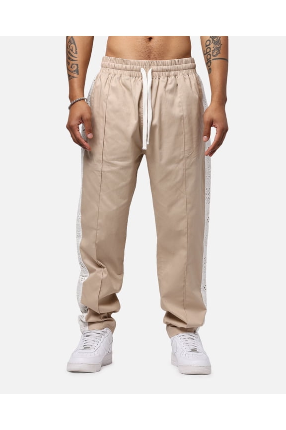 Bandana Lace Pants, Stone - Small