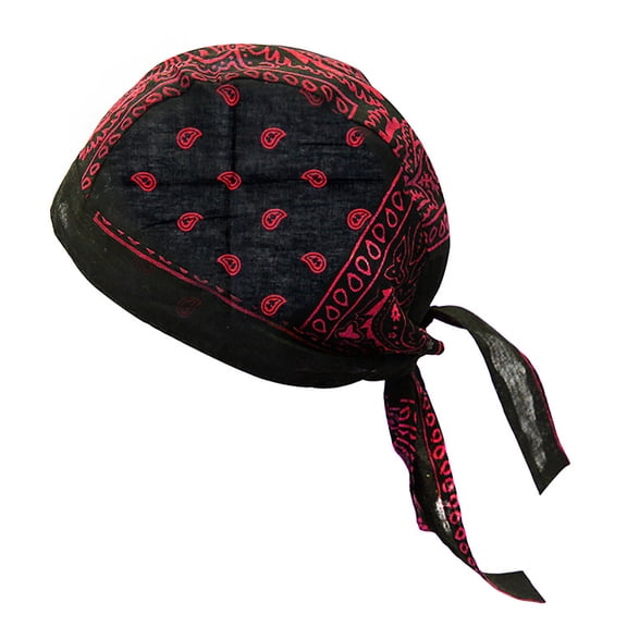 Bandana Multi-color Hip Hop Cotton Cashew Printing Pirate Headscarf Beanie Hat for Streetwear