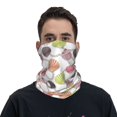 Bandana Neck Gaiter Face Mask Shell Pearls Print Soft Breathable Neck