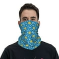 Bandana Neck Gaiter Face Mask Sunny blue summer sky Soft Breathable