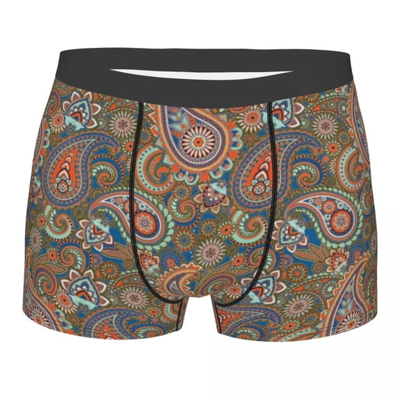 Bandana Paisley Pattern Boxer Shorts For Men 3D Print Male Underwear