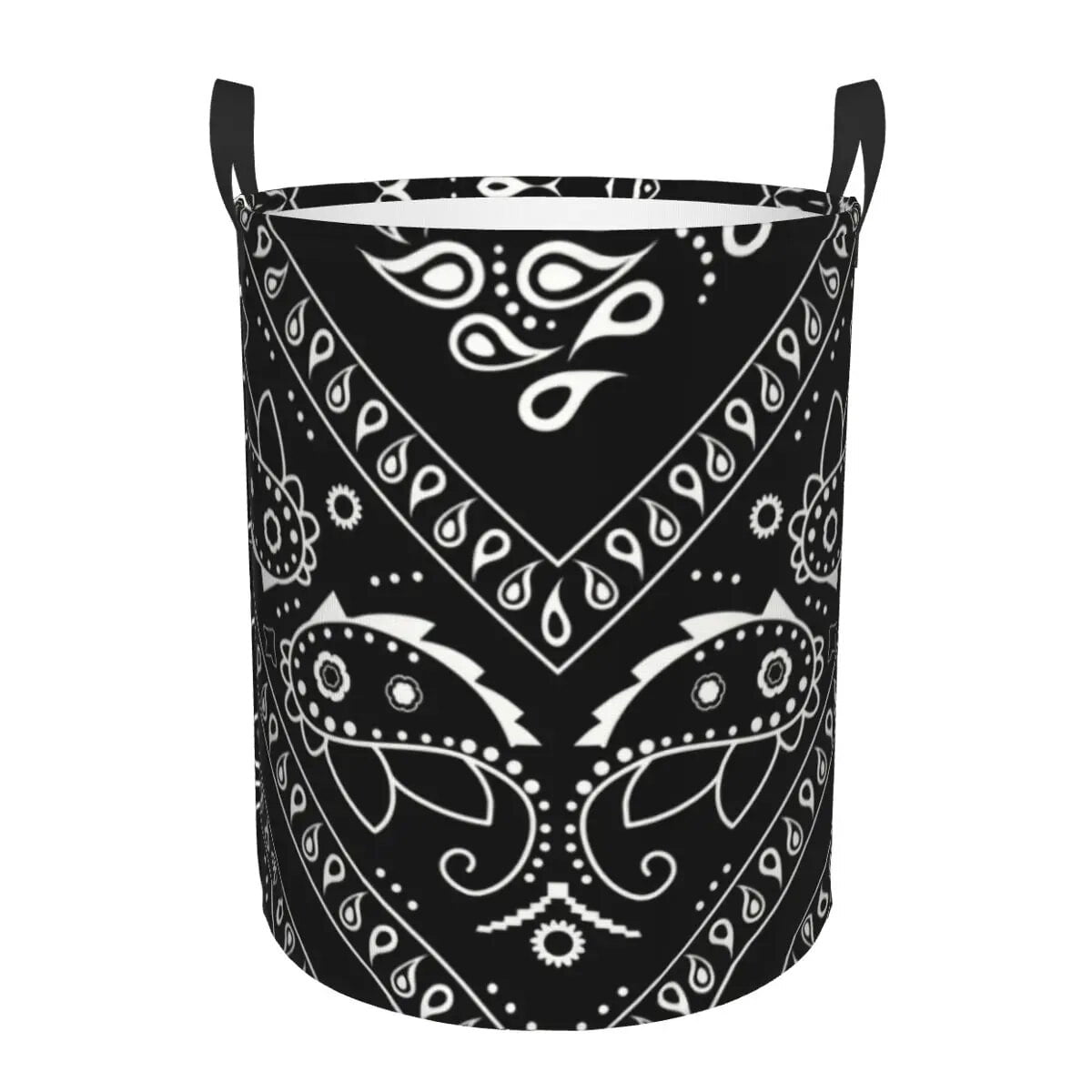 White Bandana Laundry Basket