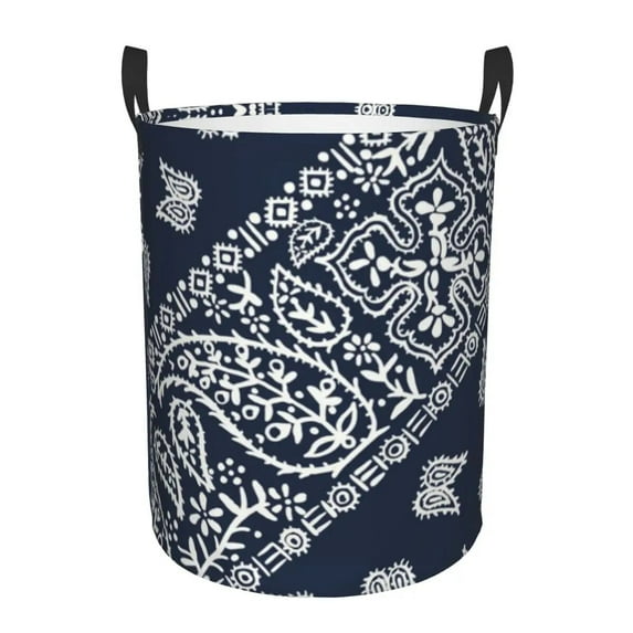 Bandana Paisley Pattern Laundry Hamper Large Clothes Storage Basket Toys Bin Organizer for Kids