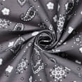 thumbnail image 1 of Bandana Paisley Print Cotton Broadcloth 60" Wide Sold By The Yard - Grey, 1 of 4