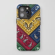 Bandana Patchwork For iPhone Phone Case Retro Bohemian Multi Color