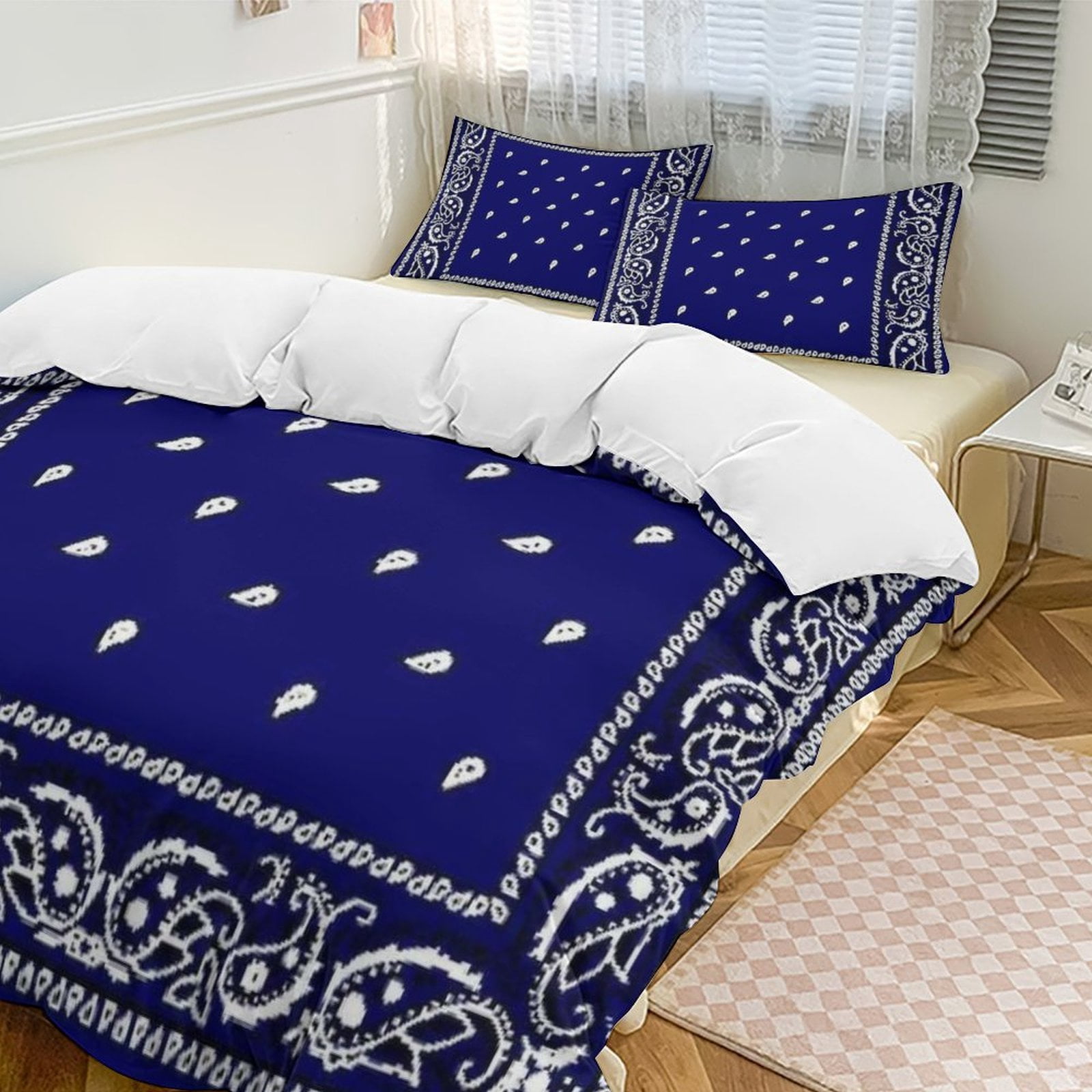 Bandana Pattern 3D Set Duvet Cover Quilt Cover Theme for Twin Size