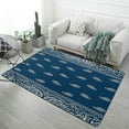 thumbnail image 1 of Bandana Pattern Carpet Style Living Room Bedroom Soft Comfy Rug Modern 3d Entry Door Mats Household 23.6"x35", 1 of 7