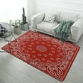 thumbnail image 1 of Bandana Pattern Home Decor Living Room Carpet Non-slip Soft Comfy Floor Rug Kitchen Bedroom Entrance Doormat Mats, 1 of 7
