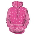 thumbnail image 1 of Bandana Pattern Men's Women Vintage 3D Hooded Sweatshirt - All-Season Loose Fit Streetwear, 1 of 6