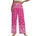 thumbnail image 1 of Bandana Pattern Pajama Pants Comfortable Elastic Waist Pajamas Fashion Sleepwear Bottoms Plus Size Homewear, 1 of 6