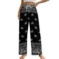 thumbnail image 1 of Bandana Pattern Pajama Pants Comfortable Elastic Waist Pajamas Fashion Sleepwear Bottoms Plus Size Homewear, 1 of 6