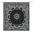 thumbnail image 1 of Bandana Pattern Shower Curtain Modern Home Bathroom Bathtub Decor Waterproof Fabric with Hooks, 1 of 6