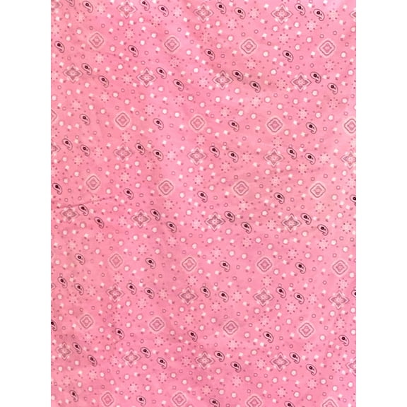 Bandana Poly Cotton Fabric - Sold by the Yard - 58" / 59"