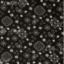 Bandana Poly Cotton Fabric - Sold by the Yard - 58" / 59"