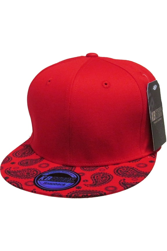 Bandana Print Brim Snapback Hat Baseball Cap