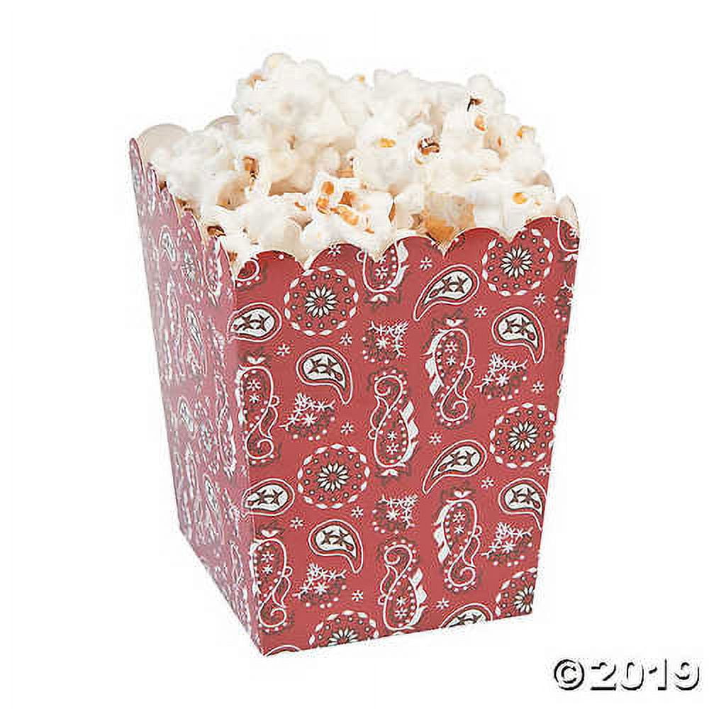 Bandana Print Popcorn Boxes