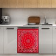 thumbnail image 1 of Bandana - Red Art Dishwasher Magnet Cover Decorative Sticker for Home Cabinet Kitchen 23" x26", 1 of 5
