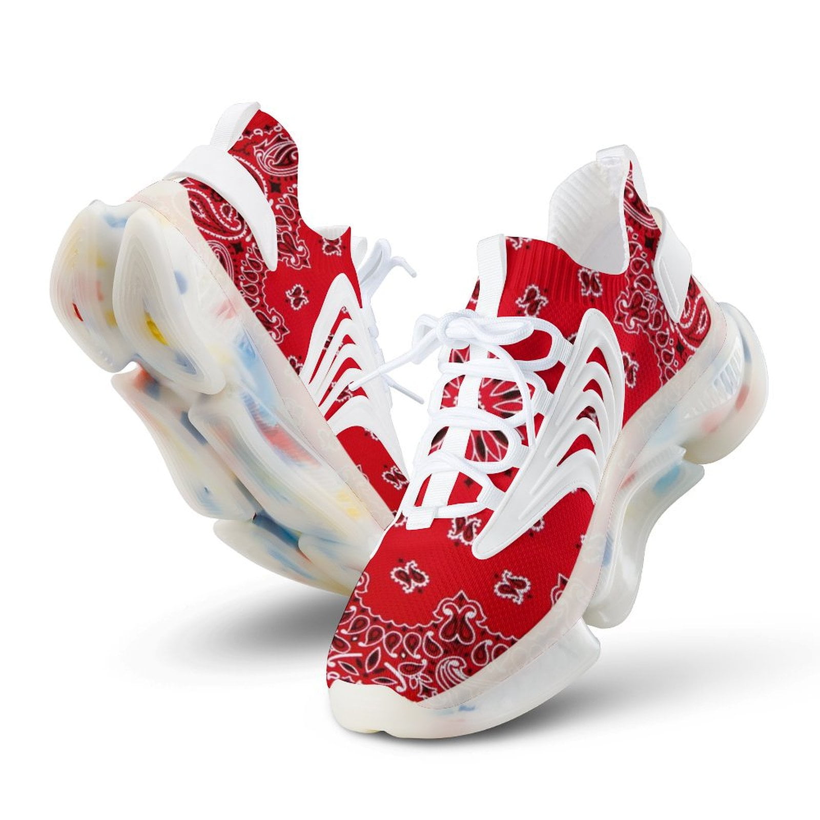 Red Bandana Men's High Top Shoes
