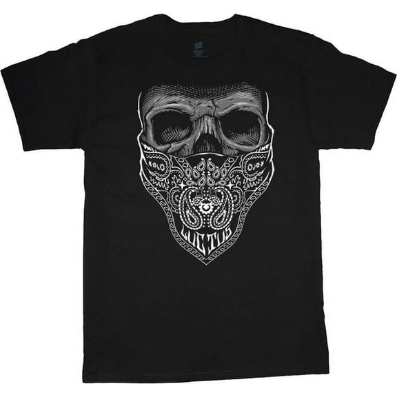 Bandana Skull T-shirt Men's Big and Tall Graphic Tee
