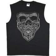 Bandana Skull T-shirt Men's Muscle Tee