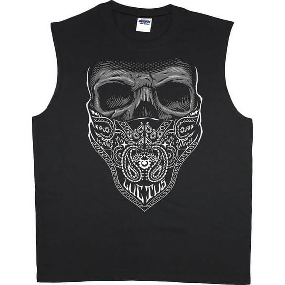 Bandana Skull T-shirt Men's Muscle Tee
