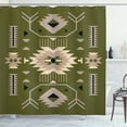 thumbnail image 1 of Bandana Southwestern Shower Curtain Paisley Navy Blue Boho Mandala Floral Bathroom Decor Polyester Fabric Waterproof with, 1 of 5