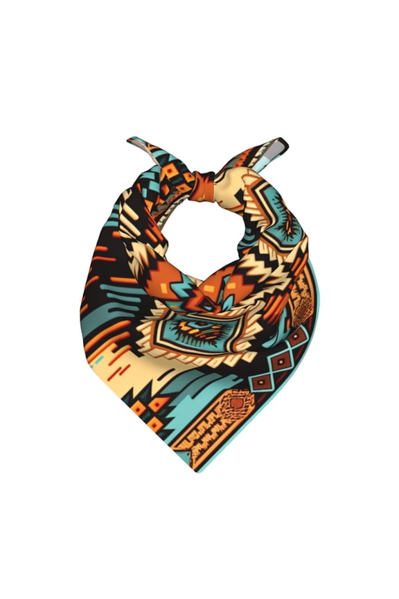 Bandana Square Scarf Headscarf Hair Neck Headwrap Fashion Accessory for Bag Wedding Party Daily Wear , Aztec Baja Western Native Southwest